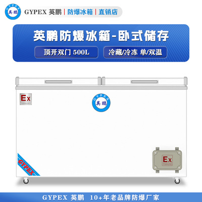 芸丰卧式防爆冰箱-双门500L